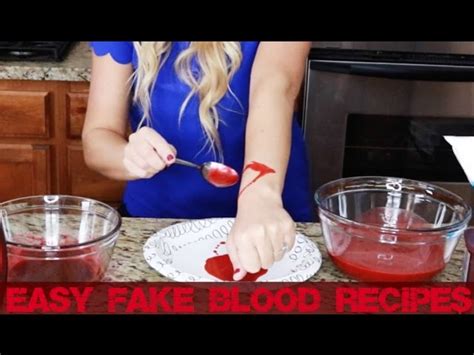 best fake blood recipe for clothes|how to make artificial blood.